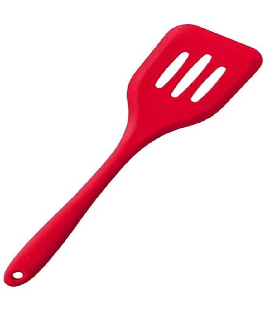     			dust n shine - Red Silicone Lifting Spatula ( Pack of 1 )