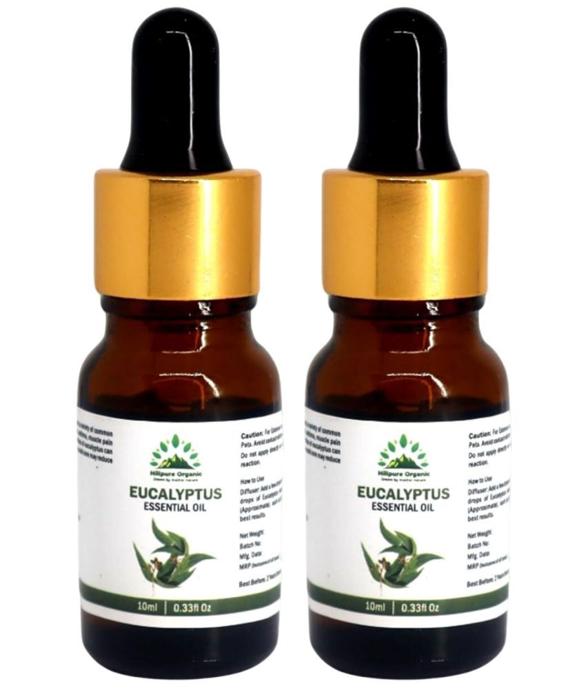    			Hillpure Organic Eucalyptus Essential Oil 10 mL ( Pack of 2 )