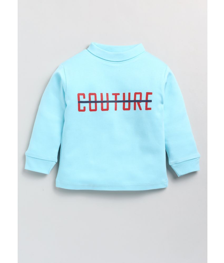     			CUTOPIES Pack of 1 Boys Cotton Blend Sweatshirt ( Sky Blue )