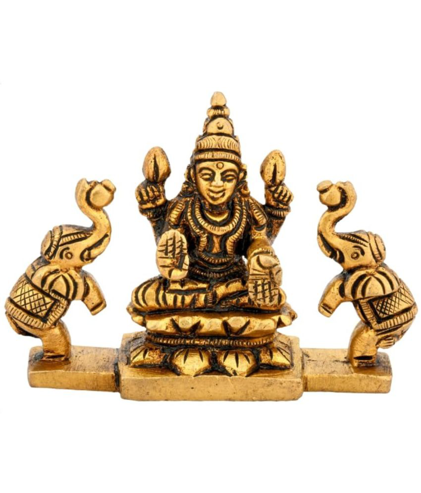     			Shreeyaash Brass Gajalakshmi Idol ( 7 cm )