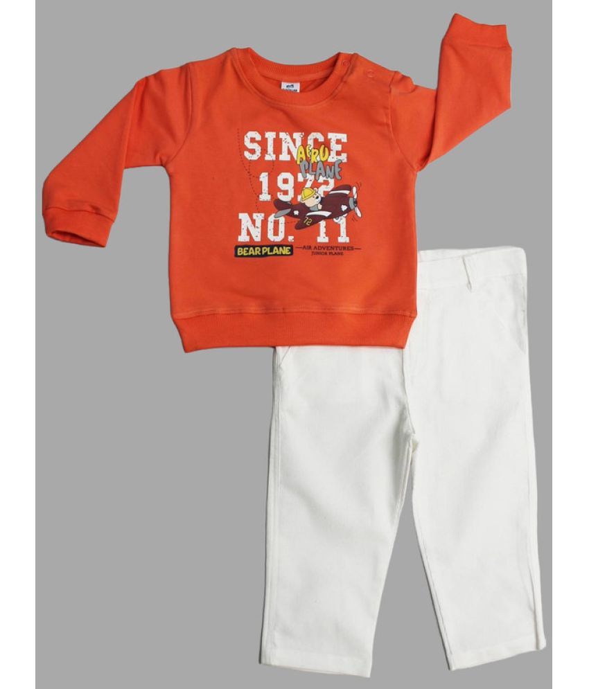     			Dollar Multi Cotton Blend Baby Boy T-Shirt & Trouser ( Pack of 1 )