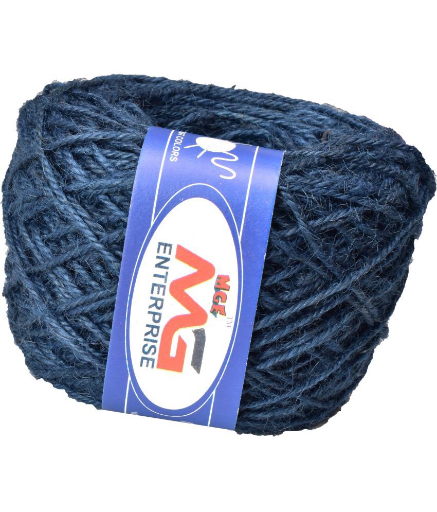     			Jute Combo Peacock Blue Colour Exclusive Twine Ball Threads String Rope 3 Ply 225 m  for Creative Decoration by  SM- SM- SM-V