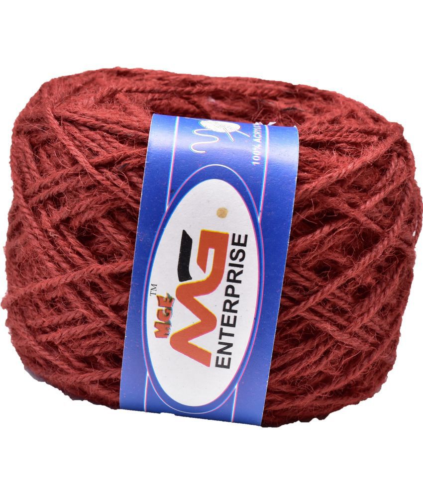     			Jute Combo Rusty Red Colour Exclusive Twine Ball Threads String Rope 3 Ply 450 m  for Creative Decoration by  SM- SM- SM-Q