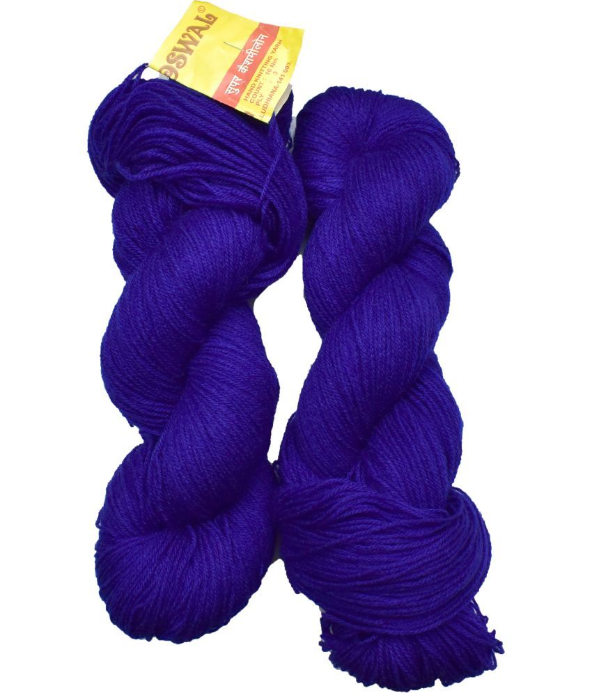     			Represents Oswal  3 Ply Knitting  Yarn Wool,  Royal 500 gm ART - AA