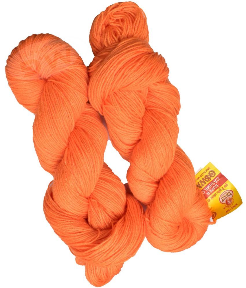     			Represents Oswal  3 Ply Knitting  Yarn Wool,  Orange 400 gm ART - F