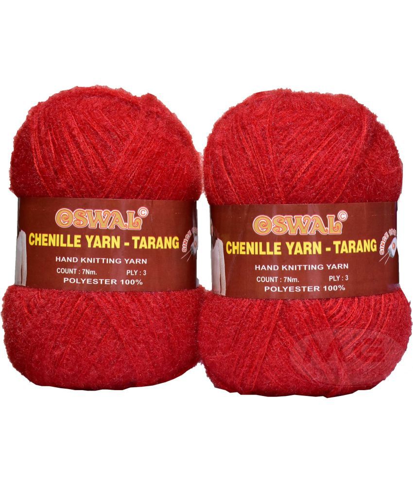     			Represents Oswal  3 Ply Knitting  Yarn Wool,  Red 200 gm Art-HDB