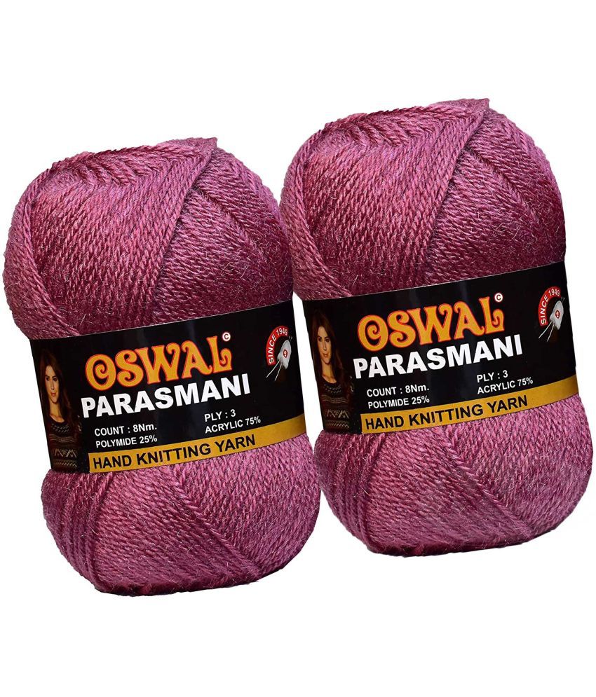     			Represents Oswal 3 Ply Knitting  Yarn Wool,  Salmon 400 gm Art-EHG
