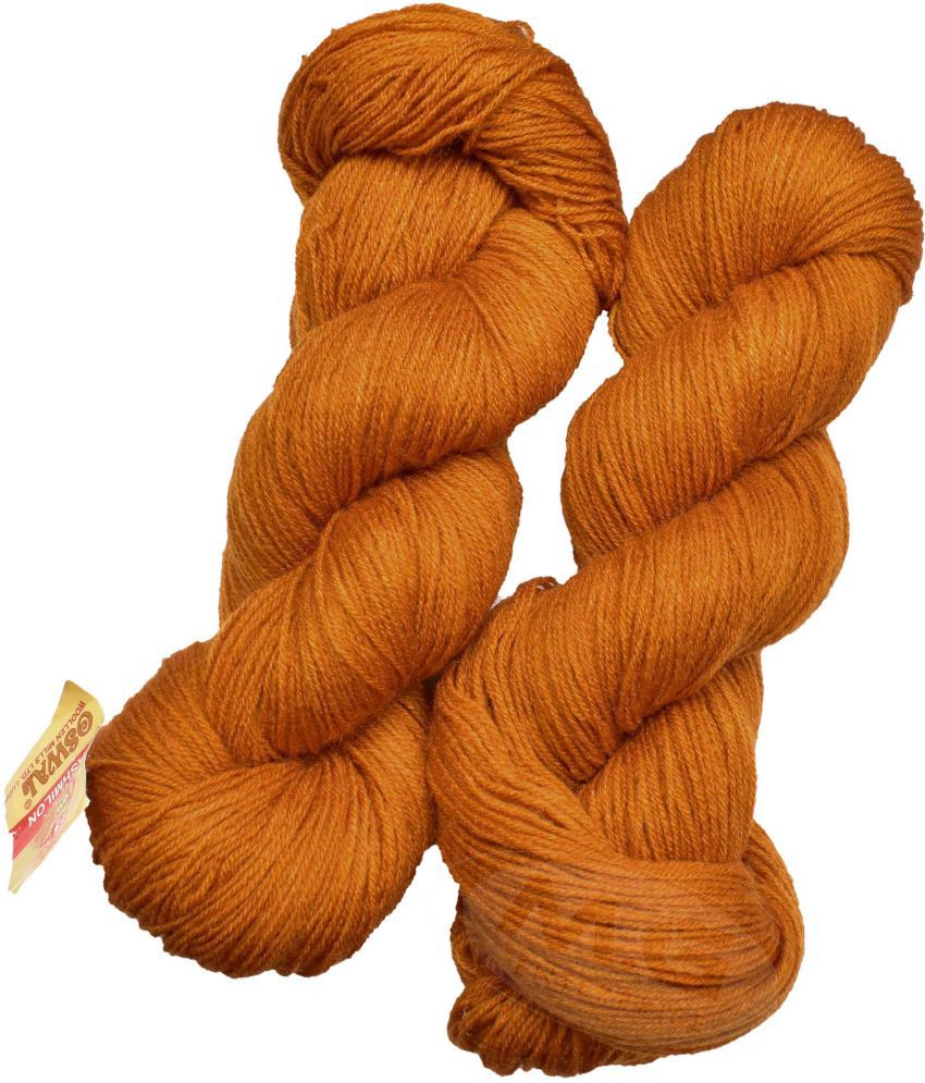     			Represents Oswal  3 Ply Knitting  Yarn Wool,  Mustard 300 gm