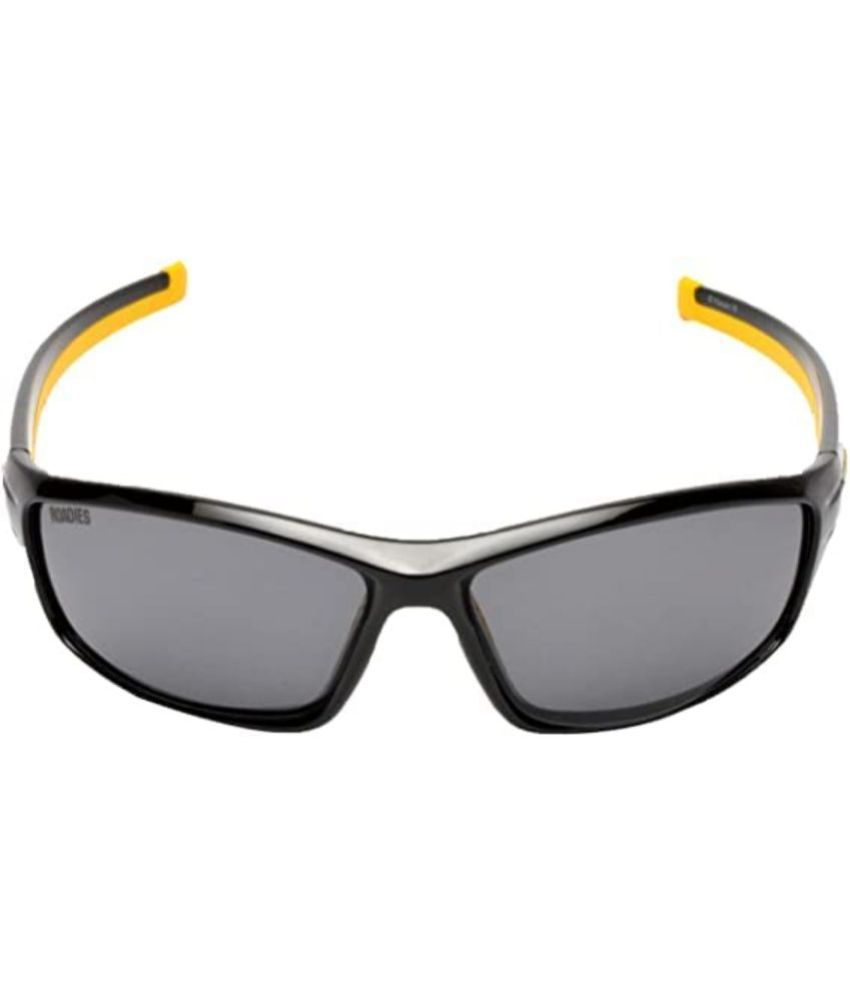     			Roadies Dark Grey Wrap Around Sunglasses ( Pack of 1 )