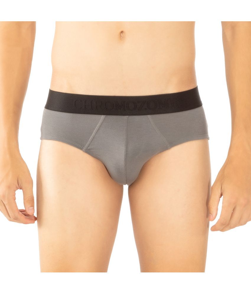     			Chromozome Light Grey CZ 304 Briefs Modal Men's Briefs ( Pack of 1 )