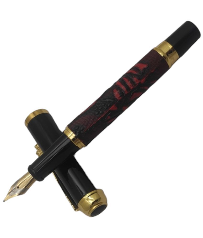     			Dikawen Maroon Medium Line Fountain Pen ( Pack of 1 )