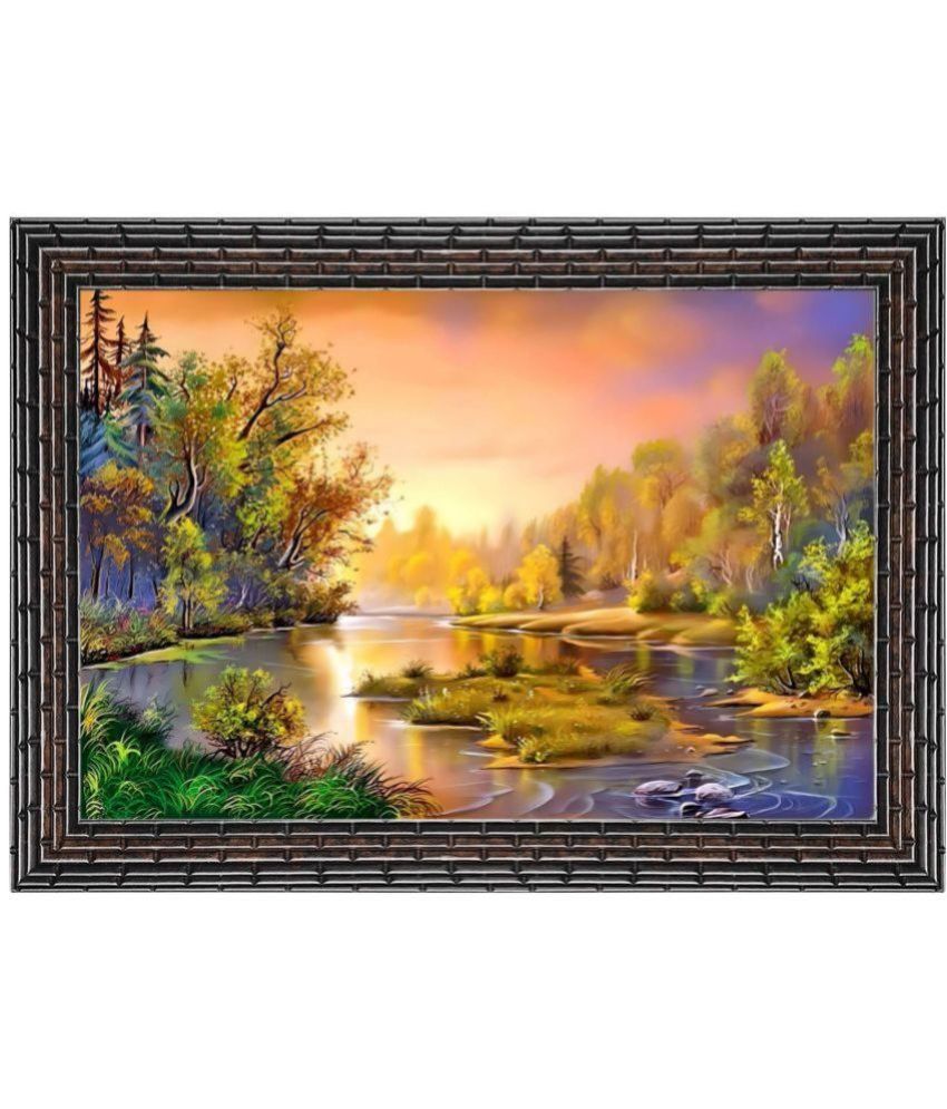     			Indianara Landscape Painting With Frame