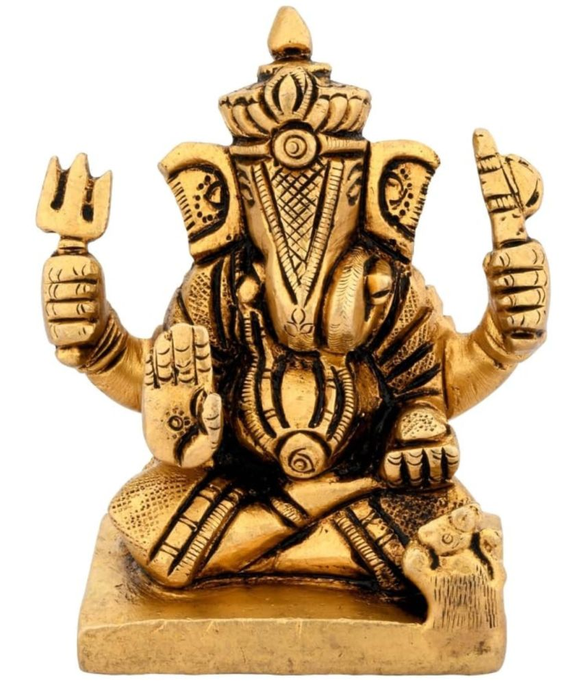     			Shreeyaash Brass Lord Ganesha Idol ( 8 cm )