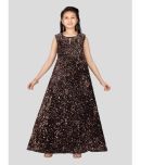 Aarika Velvet Gown For Girls ( Pack of 1 , Peach )