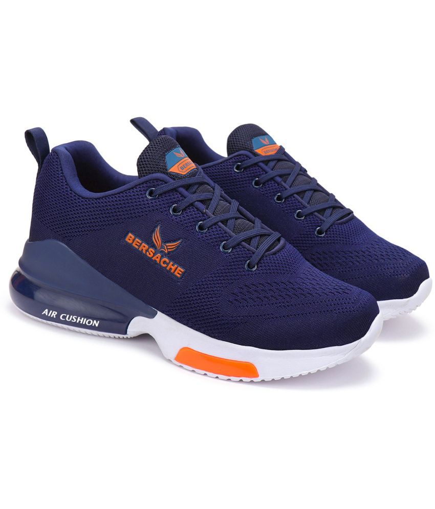     			Bersache Navy Men's Sports Running Shoes