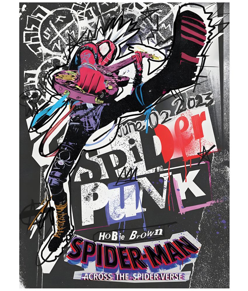     			Gatmos Spider Punk - Across the spider Verse Paper Wall Poster Without Frame