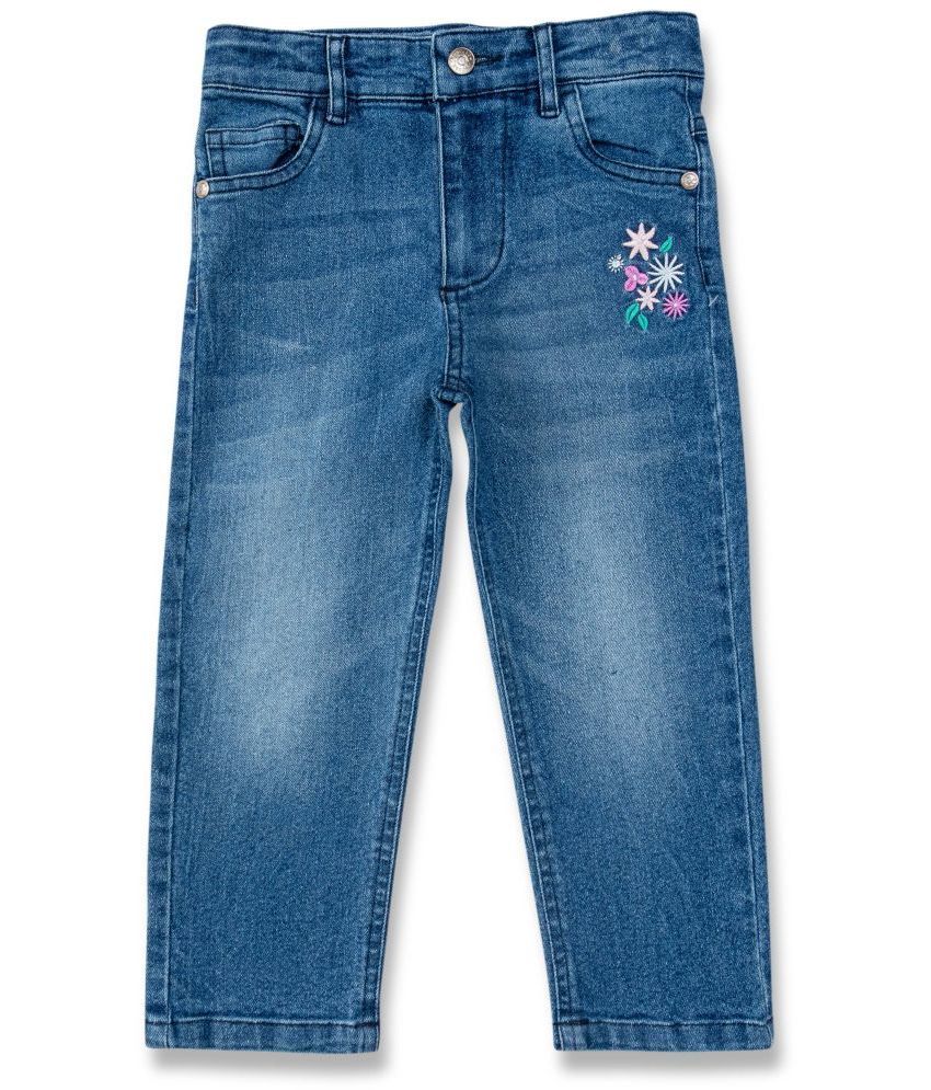     			Juscubs Pack of 1 Girls Denim Capris ( Blue )