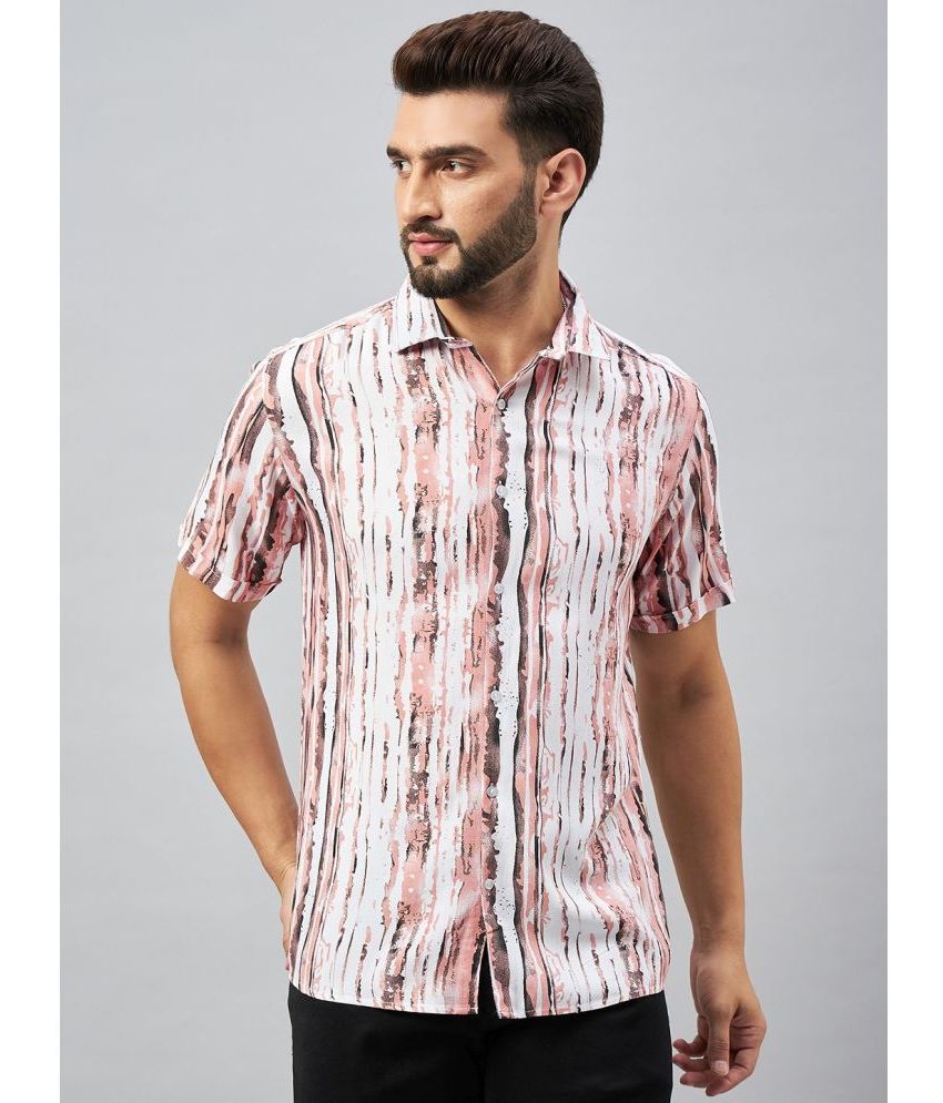     			KIBIT Rayon Slim Fit Printed Half Sleeves Men's Casual Shirt - Multicolor ( Pack of 1 )