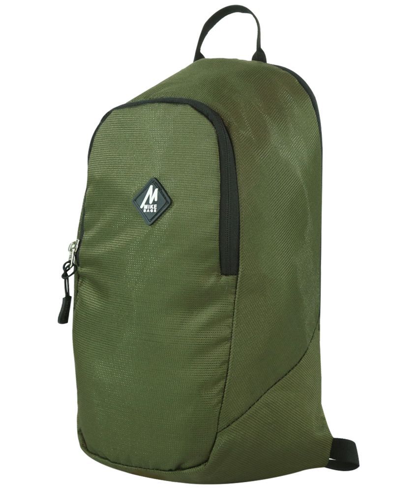     			MIKE 10 Ltrs Green Polyester College Bag
