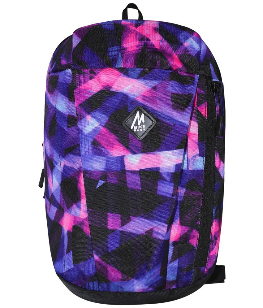     			MIKE 10 Ltrs Purple Polyester College Bag