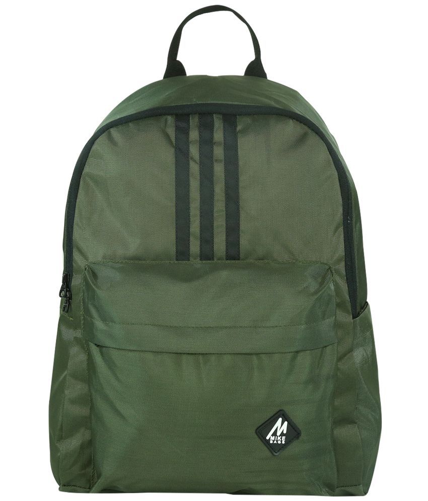     			MIKE 20 Ltrs Green Polyester College Bag