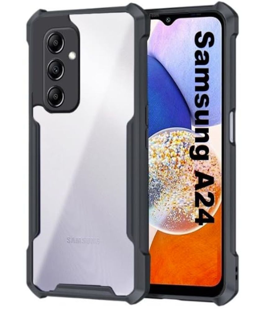     			NBOX Bumper Cases Compatible For TPU Glossy Cases Samsung Galaxy A24 ( Pack of 1 )