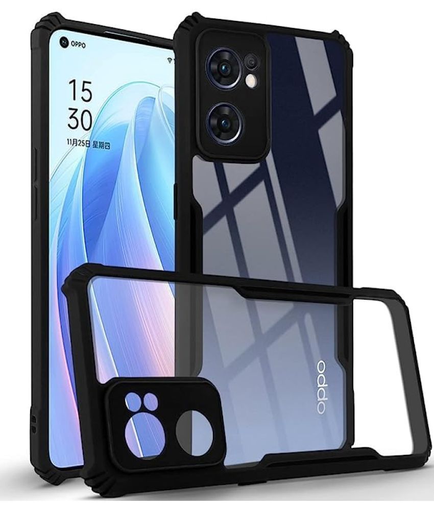     			NBOX Bumper Cases Compatible For TPU Glossy Cases Oppo Reno 7 ( Pack of 1 )