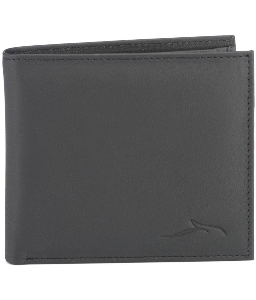     			Panther Black Leather,100% Leather Men's Coin Pouch,Two Fold Wallet,RFID Wallet ( Pack of 1 )