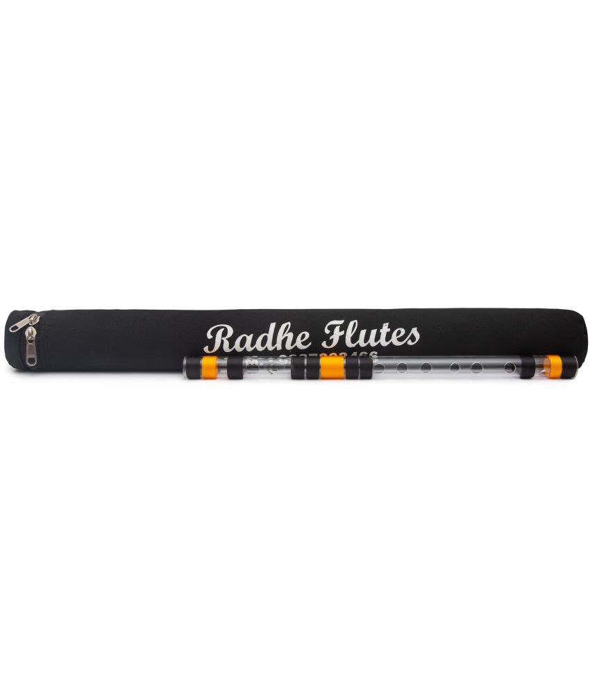     			Radhe Flutes Acrylic Bansuri F Sharp Right Handed Middle Octave With Hard Cover