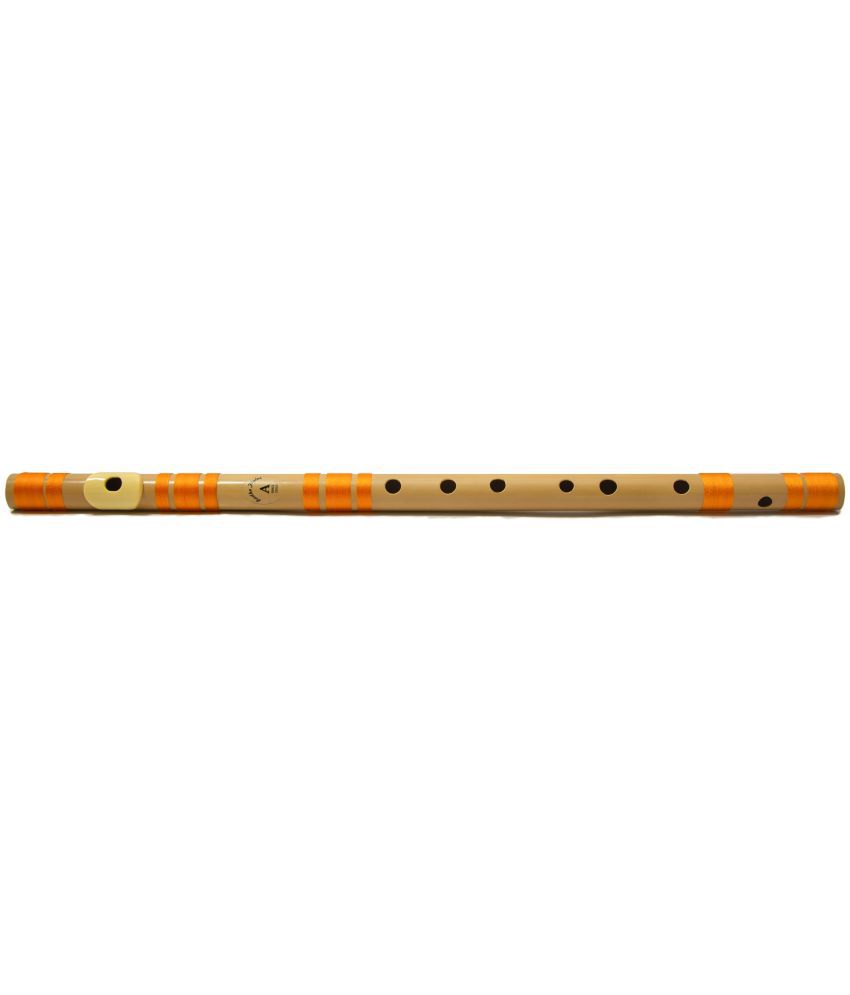     			Radhe Flutes PVC Fiber A Natural Bansuri Base Octave Right Handed…