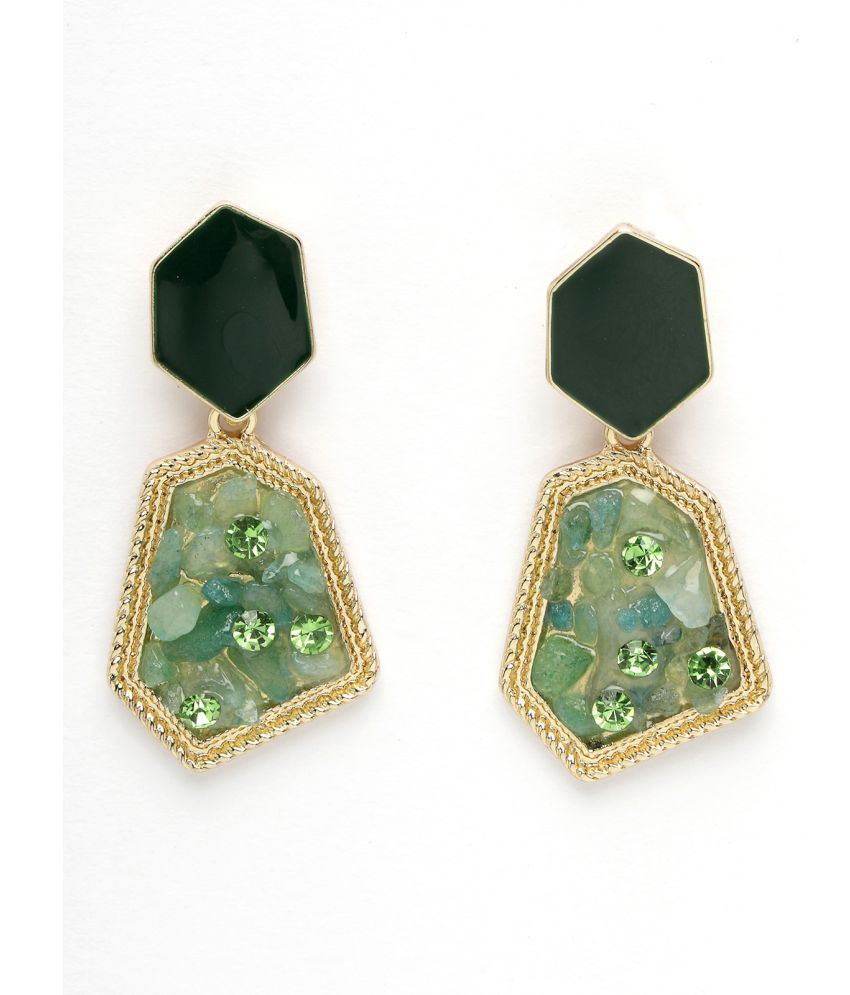     			Scintillare by Sukkhi Green Danglers Earrings ( Pack of 1 )