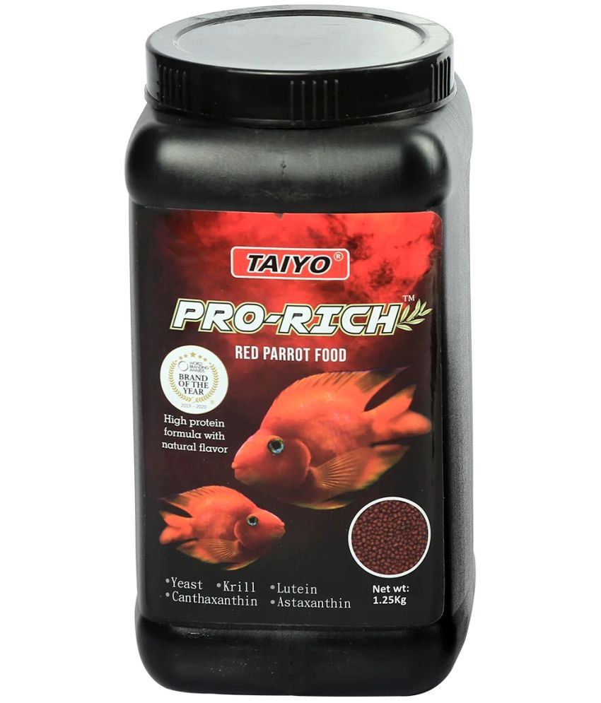     			Taiyo Pro Rich Red Parrot Fish Food 1250gm Cont
