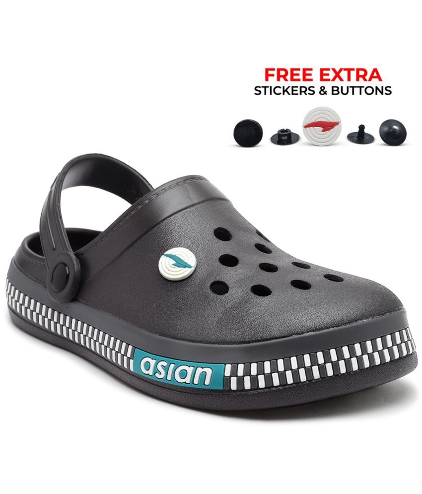     			ASIAN - Dark Grey Men's Clogs