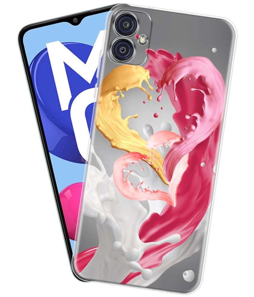     			Fashionury Multicolor Printed Back Cover Silicon Compatible For Samsung Galaxy M04 ( Pack of 1 )