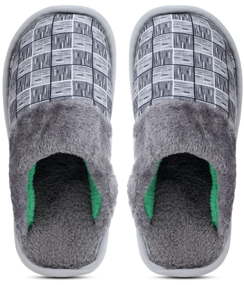     			Pampy Angel Grey Men's Toe covered Flip Flop