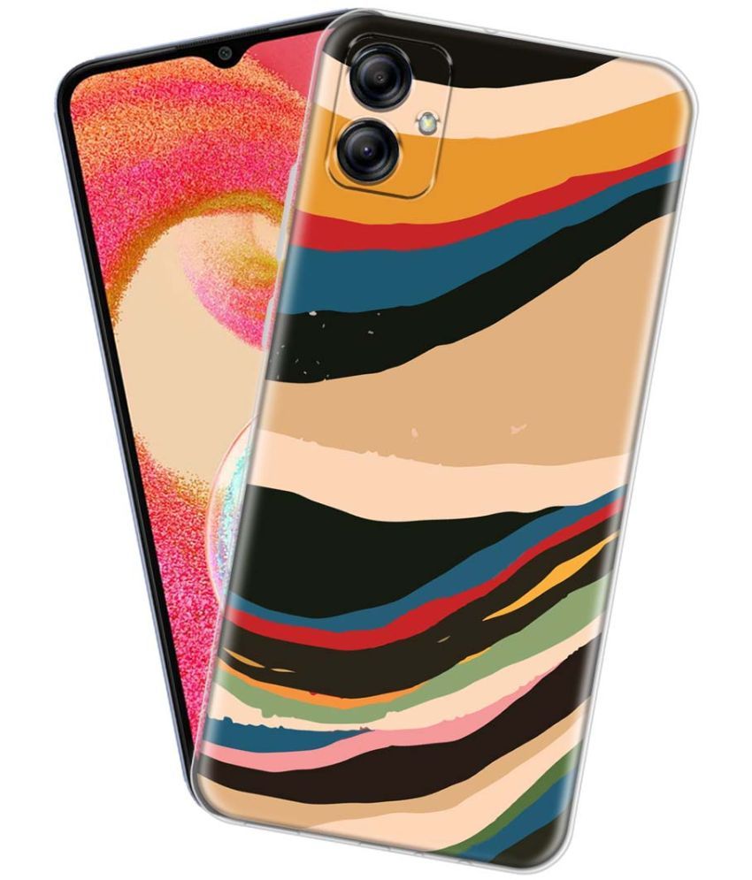     			Fashionury Multicolor Printed Back Cover Silicon Compatible For Samsung Galaxy A04e ( Pack of 1 )