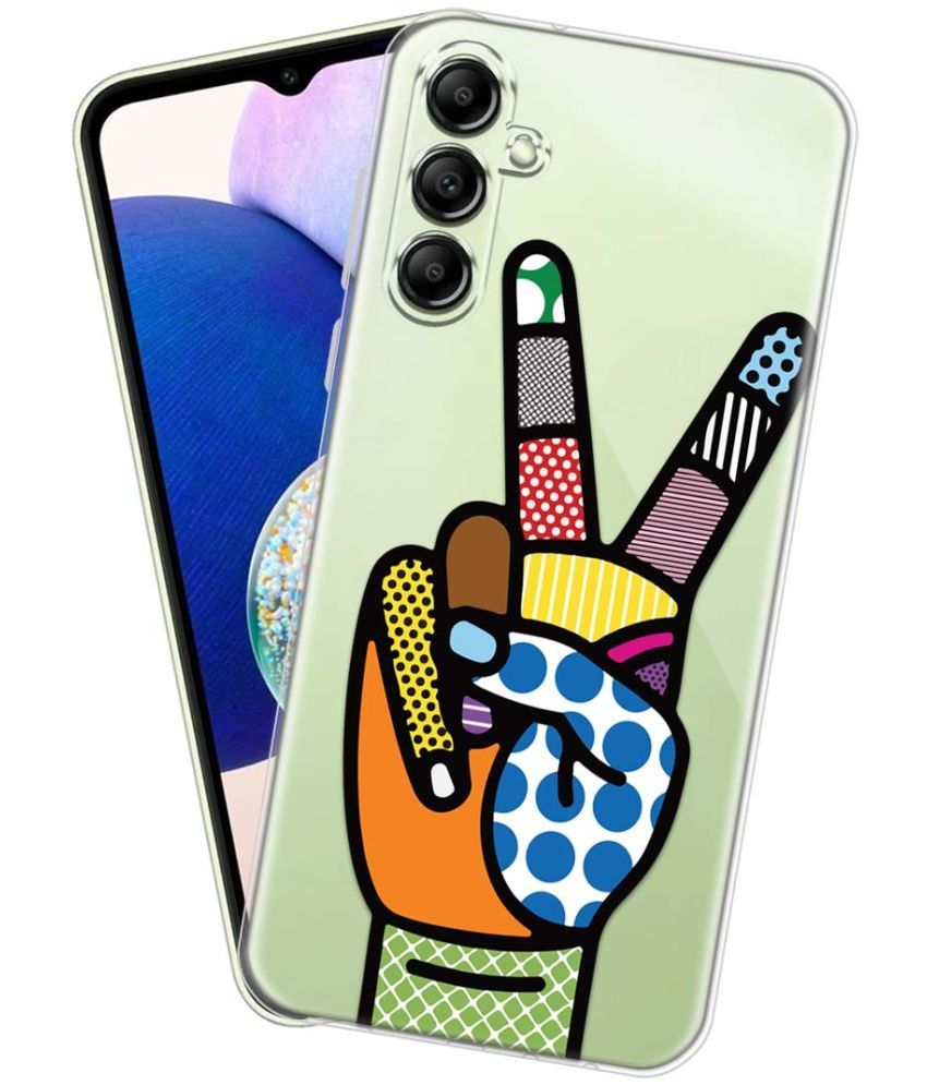     			Fashionury Multicolor Printed Back Cover Silicon Compatible For Samsung Galaxy A14 5G ( Pack of 1 )