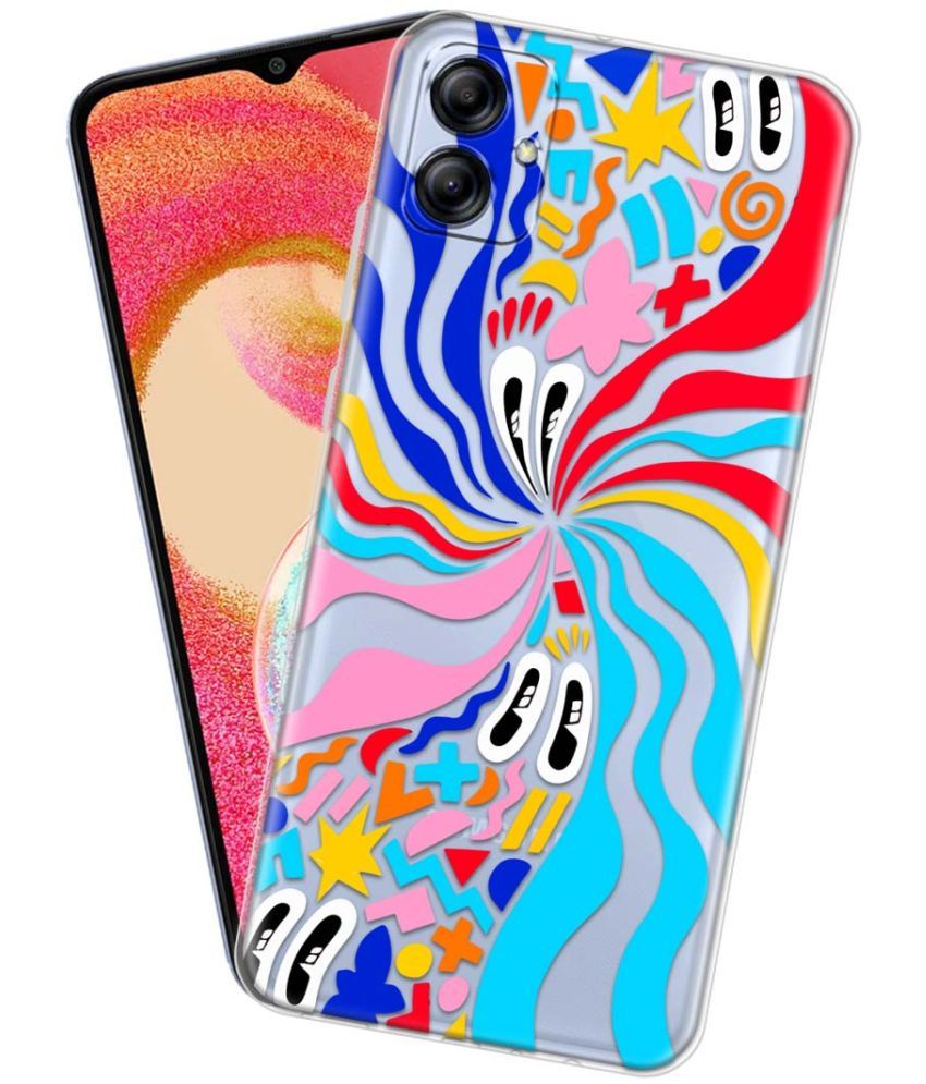     			Fashionury Multicolor Printed Back Cover Silicon Compatible For Samsung Galaxy A04e ( Pack of 1 )