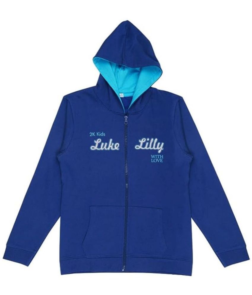     			Luke and Lilly Blue Cotton Boys Sweatshirt ( Pack of 1 )