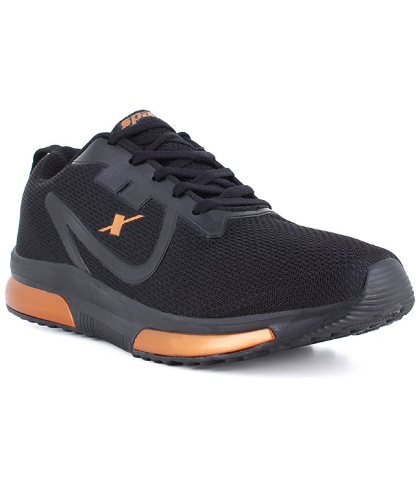     			Sparx Black Men's Sports Running Shoes