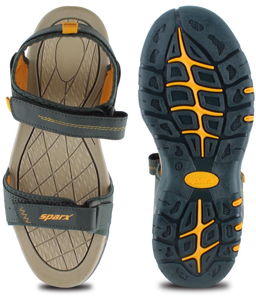     			Sparx - Green Men's Floater Sandals