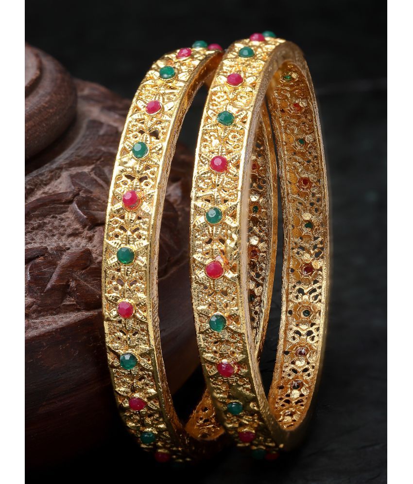     			Sukkhi Red Bangle Set ( Pack of 2 )