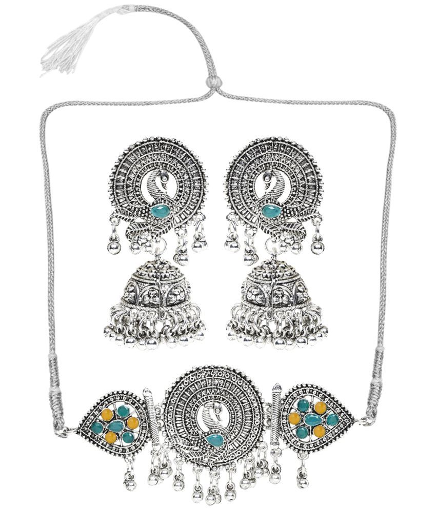     			Sunhari Jewels Multi Color Alloy Necklace Set ( Pack of 1 )