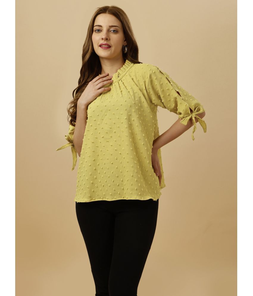     			gufrina Yellow Polyester Women's Regular Top ( Pack of 1 )