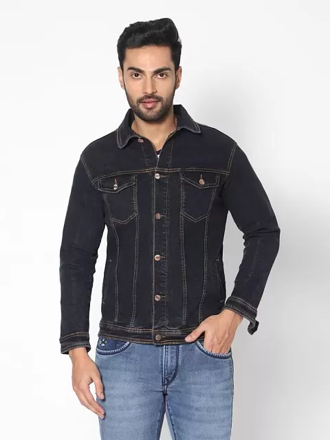 Veirdo - Black Cotton Blend Regular Fit Men's Casual Jacket ( Pack of 1 ) -  Buy Veirdo - Black Cotton Blend Regular Fit Men's Casual Jacket ( Pack of 1  ) Online at Best Prices in India on Snapdeal