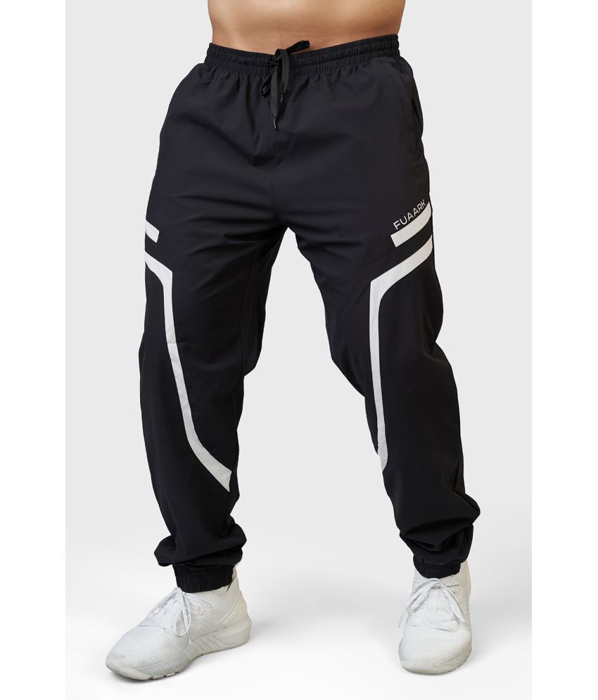     			Fuaark Black Polyester Men's Sports Joggers ( Pack of 1 )