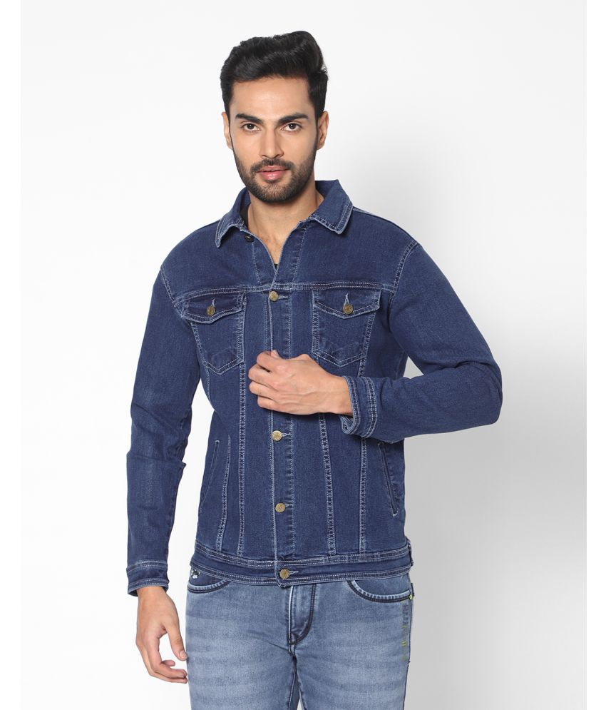     			True Colors of India Denim Men's Denim Jacket - Blue ( Pack of 1 )