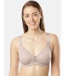 Jockey 1855 Under-Wired Non-Padded Microfiber Elastane Full Coverage Minimizer Bra - Mocha