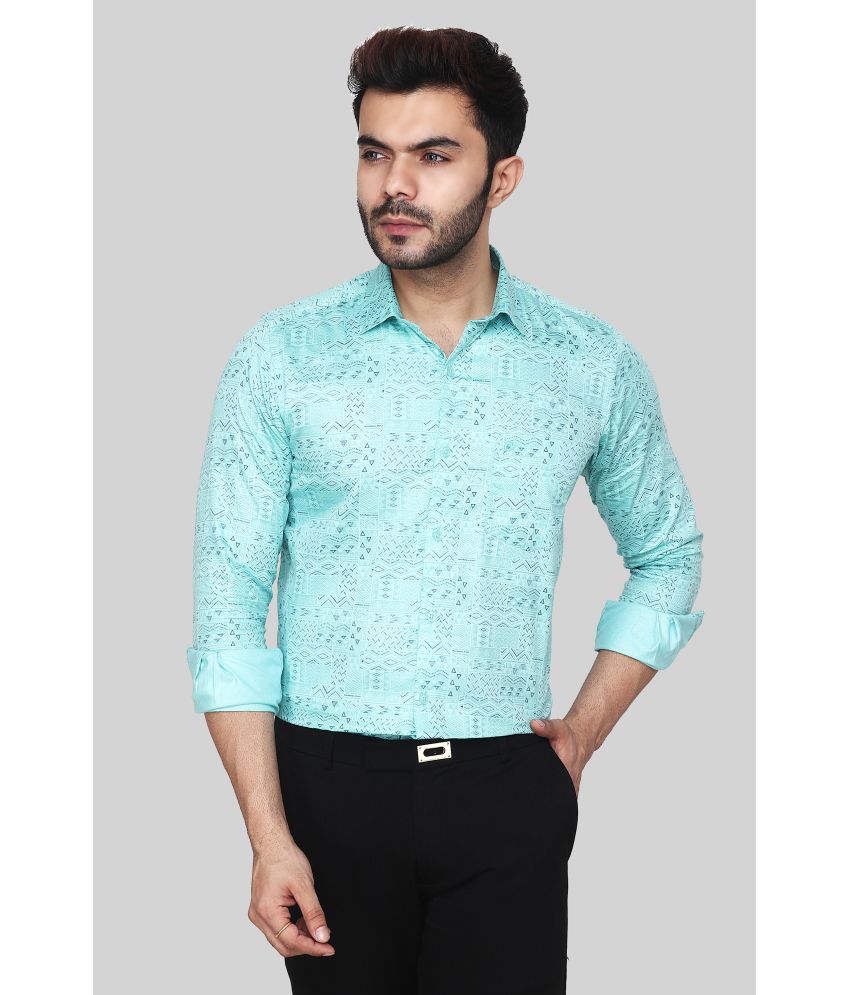     			Comey Cotton Regular Fit Full Sleeves Men's Formal Shirt - Green ( Pack of 1 )