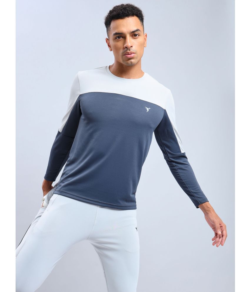     			Technosport Grey Polyester Slim Fit Men's Sports T-Shirt ( Pack of 1 )